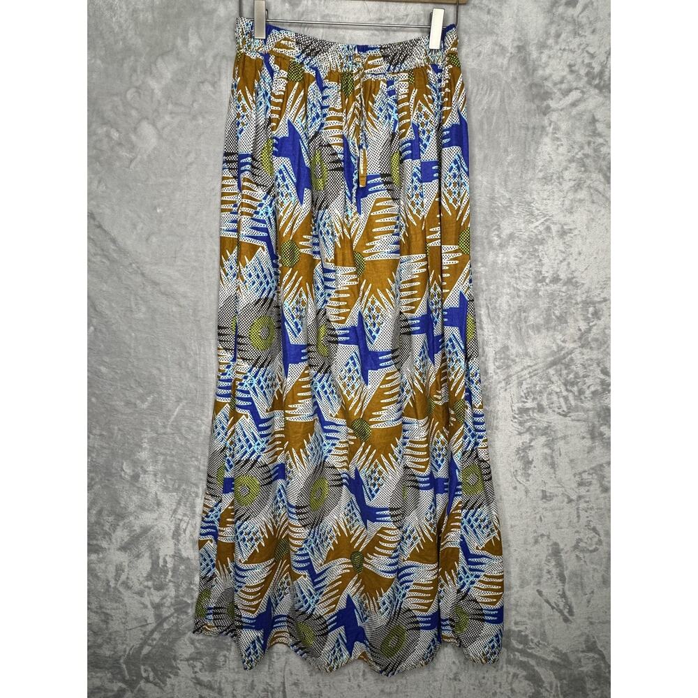 Vtg Uniti Skirt Womens One Size Fits Most Multicolor Cotton A-Line Tribal Boho
